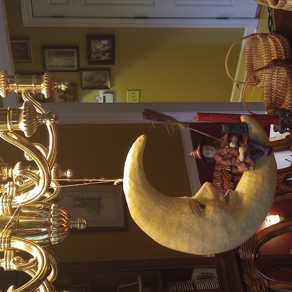 Bethany Lowe Halloween Witch On the Moon - Picture 6 of 7